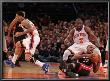 Miami Heat V New York Knicks: Wilson Chandler, James Jones And Raymond Felton by Al Bello Limited Edition Print