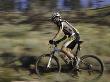 Mountain Biker Against A Blurry Background, Mt. Bike by Michael Brown Limited Edition Print