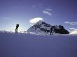 Climber Silhouettes In Front Of Mt. Aspiring, New Zealand by Michael Brown Limited Edition Print