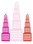 Pink Sky Scrapers by Avalisa Limited Edition Print