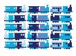 Multi Train Blue by Avalisa Limited Edition Print