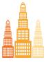 Orange Skyscrapers2 by Avalisa Limited Edition Pricing Art Print