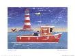 Boat And Lighthouse by Martin Wiscombe Limited Edition Print