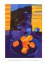 Blue Glass And Oranges by Claire Harrigan Limited Edition Print