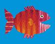 Stripy Fish by Sophie Fatus Limited Edition Print