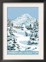 Timberline Lodge - Winter - Mt. Hood, Oregon, C.2009 by Lantern Press Limited Edition Pricing Art Print