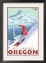 Timberline Lodge - Snowboard Mt. Hood, Oregon, C.2009 by Lantern Press Limited Edition Print
