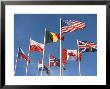 Allied Forces Flags Flying At War Landing Beaches, Calvados, Normandy, France by Guy Thouvenin Limited Edition Print