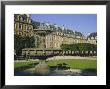 Fountain In The Place Des Vosges, Paris, France, Europe by Charles Bowman Limited Edition Print