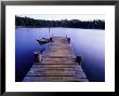 Jetty With Boat At Sunrise by Rob Blakers Limited Edition Print