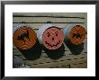 Painted Washtubs On The Side Of A Rural House Celebrate Halloween by Stephen St. John Limited Edition Print