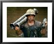 American Marine Pfc. Phillip Wilson Carrying Bazooka Across Stream Near Dmz During Vietnam War by Larry Burrows Limited Edition Pricing Art Print