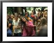 Psylvia Dressed In Pink Indian Shirt, Dancing In Midst Of Crowd During Woodstock Music/Art Festival by Bill Eppridge Limited Edition Print