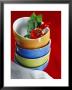 Pile Of Soup Bowls With Tomato, Bay Leaf And Chilis by Karl Newedel Limited Edition Print