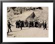 Crowd Of Interested Spectators Waiting Outside The Tomb Of Tutankhamun, Valley Of The Kings by Harry Burton Limited Edition Pricing Art Print