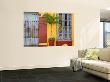 Colombia, Bolivar, Cartagena De Indias, Old Walled City, Windows Of Colonial House by Jane Sweeney Limited Edition Print