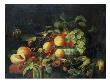 Nectarines, Grapes And Cherries In Warri Kraak by Cornelis De Heem Limited Edition Print