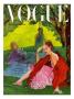 Vogue Cover - June 1947 by Rene R. Bouche Limited Edition Print