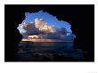 Clouds Over Sea Through Rock Archway On Sunayama Beach, Japan by Mason Florence Limited Edition Print