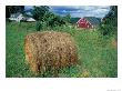 Hay Bale In Field At The Sabbathday Lake Shaker Village, Maine, Usa by Jerry & Marcy Monkman Limited Edition Print