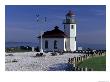 Alki Point Lighthouse On Elliot Bay, Seattle, Washington, Usa by Jamie & Judy Wild Limited Edition Print