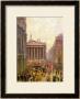 The Rush Hour By The Royal Exchange From Queen Victoria Street, 1904 by Alexander Friedrich Werner Limited Edition Print