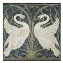 Swan, Rush And Iris, Wallpaper Design by Walter Crane Limited Edition Print