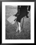 Big Checked Handbag With Matching Shoes, New Mode In Sports Fashions, At Roosevelt Raceway by Nina Leen Limited Edition Print