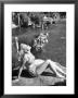 Young Girl Sunbathing At The Venetian Pool by Allan Grant Limited Edition Print