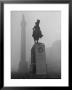 Foggy View Of Monuments In Trafalgar Square, London by Hans Wild Limited Edition Pricing Art Print