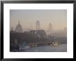 Early Morning Fog Hangs Over St. Paul's And The City Of London Skyline, London, England, Uk by Amanda Hall Limited Edition Pricing Art Print