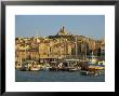 Vieux Port To The Basilica Of Notre Dame De La Garde, Marseille, Provence, France by Tomlinson Ruth Limited Edition Print