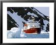 Ice-Breaker Tour Ship, Krossfjorden Icebergs, Spitsbergen, Svalbard, Norway, Scandinavia by Tony Waltham Limited Edition Pricing Art Print