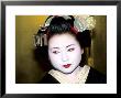 Close-Up Of Geisha Girl In Gold, Kyoto, Japan by Bill Bachmann Limited Edition Pricing Art Print