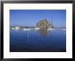 Sailboats Anchored In Morro Bay In Front Of Morro Rock, California by Rich Reid Limited Edition Print