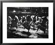 Sumo Wrestlers Performing A Ritual Dance Before A Demonstration Match by Bill Ray Limited Edition Print