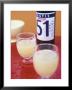 Two Glasses Of Pastis, Bottle Of Pastis Behind by Peter Medilek Limited Edition Pricing Art Print