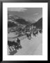 Sunday Sleigh-Rides In Snow-Covered Winter-Resort Village St. Moritz by Alfred Eisenstaedt Limited Edition Print