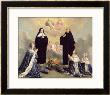 Anne Of Austria And Her Children At Prayer With St. Benedict And St. Scholastica, 1646 by Philippe De Champaigne Limited Edition Print