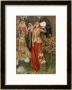 Guinevere And Her Ladies-In- Waiting In The Golden Days by Eleanor Fortescue Brickdale Limited Edition Print