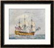 Warship Of The British Navy by Pollard Limited Edition Print