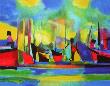 Chalutiers Dans Le Port Iii by Marcel Mouly Limited Edition Pricing Art Print