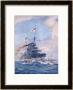 Hms Birmingham Commanded By Captain Arthur Duff Ramming The German Submarine U15 by H.G. Swanwick Limited Edition Print