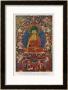 Siddhartha Gautama The Buddha, Eighteenth Century Tibetan Temple Painting by Tibetan Temple Limited Edition Pricing Art Print