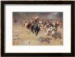 Cowboys Trying To Check A Cattle Stampede by W.R. Leigh Limited Edition Pricing Art Print