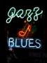 Jazz And Blues Neon Sign On Beale Street In Memphis, Tennessee, Usa by David R. Frazier Limited Edition Pricing Art Print