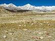 Snowy Peaks Rise Above A Dry Plain In Mustang, Nepal by Stephen Sharnoff Limited Edition Print