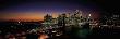 Manhattan Skyline At Night, New York by Mark Segal Limited Edition Print