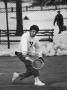 Actor Dustin Hoffman Playing Tennis During Filming Of John And Mary by John Dominis Limited Edition Print