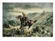 Pony Express Pursued By Indians, 1900 by Heinrich Hansen Limited Edition Print